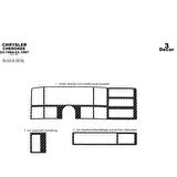 Meriç® Chrysler Cherokee Ön Torpido Kaplama 3 Parça 1984-1997