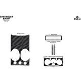 Meriç® Chevrolet Kalos Ön Torpido Kaplama 6 Parça 2002-2009