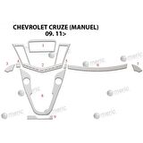 Meriç® Chevrolet Cruze Ön Torpido Kaplama (Manuel) 9 Parça 2011-›