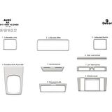Meriç® Audi A4 Ön Torpido Kaplama 9 Parça 1999-2000