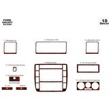 Meriç® Ford Galaxy Ön Torpido Kaplama 10 Parça 2000-2009