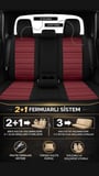 Galaxy NISSAN PULSAR HATCHBACK 2016-2019 Uyumlu Şahika Serisi Oto Koltuk Kılıfı Fermuarlı