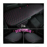 HYUNDAI ACCENT  Uyumlu Şark Serisi 3 Parça Deri Cepli Oto Minder seti