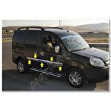 Fiat Doblo Krom Yan Kapı Çıtası 2010-2023 4 Parça Paslanmaz Çelik