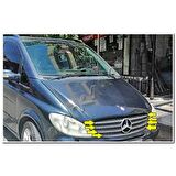 Mercedes Viano Krom Ön Panjur 2004-2010 7 Parça Paslanmaz Çelik