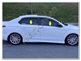 Peugeot 301 Krom Cam Çıtası 2012 Sonrası 4 Parça Paslanmaz Çelik