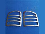 VW T5 Caravelle Krom Stop Çerçevesi 2003-2010 2 Parça Paslanmaz Çelik