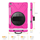 İPad 9.72017 İPad 9.7 2018 Kalem Yerli Standlı Zırh Kılıf/shockproof case-(577