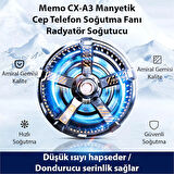 CX-A3 Manyetik Cep Telefon Soğutma Fanı Radyatör Soğutucu-(5775)