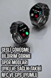 Akıllı Saat Sesli Görüşme Bluetooth Bağlantılı 3 Kordonlu