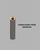 Rüzgar Geçirmez Elektronik Çakmak – Modern Tasarım Metal Gövde