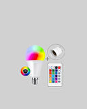 Kumanda Destekli Çok Renkli Akıllı LED Ampul