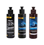Mirka 12 Siyah İnce Pasta 5 Hare Giderici 3 Boya Koruyucu Wax 250 Ml