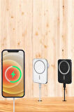 İOS Uyumlu Manyetik Tasarım Magsafe İphone 12/13/14/15 Uyumlu Powerbank