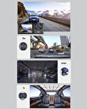 Full HD Araç Kamerası Çift Yönlü Kayıt ve Darbe Sensörü