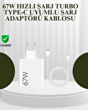 67W Güçlü Şarj Adaptörü ve Turbo Kablo Uzun Ömürlü Dayanıklı Tasarım