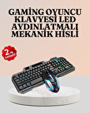 RGB Aydınlatmalı Oyuncu Klavye Mouse – Mekanik Hissiyat Maksimum Kontrol