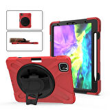 iPad Pro11 (2021-2020-2018) Kılıf Shockproof 3 Katmanlı Standlı Zırh Kılıf Ka