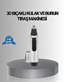 Kişisel Burun ve Kulak Tıraş Makinesi 3D Kavisli Bıçak ve Kompakt Tasarım