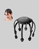 USB Şarjlı Kafa Masaj Aleti 3 Modlu 8 Başlıklı Stres Giderici