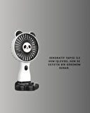 Yüksek Performanslı USB Mini Vantilatör – Panda Desenli