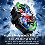 DL21 Yarı İletken Arka Klipsli Çift Fanlı Soğutma Radyatörü PUBG Oyun Soğutu