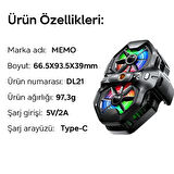 DL21 Yarı İletken Arka Klipsli Çift Fanlı Soğutma Radyatörü PUBG Oyun Soğutu