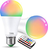 Led Ampul Enerji Dostu RGB Işıklı 100W Led Işık