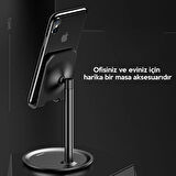 Usams Portatif Universal Metal Masaüstü Telefon Tablet Standı-(5775)