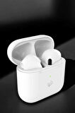 Yeni Nesil Pro Bluetooth Kulaklık Uzun Pil Ömrü Beyaz