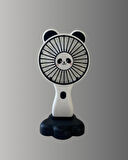 Dekoratif Panda Tasarımlı Küçük Boy Fan