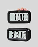 Fotoselli Dijital Masa Saati Aydınlatmalı Alarm ve Tarih Göstergeli