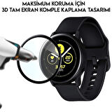 SM Galaxy Watch Active 2 44mm 3D kavisli PC+PMMA Ekran Koruyucu-(5775)
