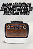 Bluetooth Hoparlör Ahşap Renk Vintage Işıklı Nostaljik Radyo Fm Ahşap Görün?