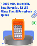 Gold Silver GS-875 Güneş Enerjili Powerbank ve 32 LED Işıldak