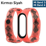 Mijobs Xiaomi Mi Band 4-3 Delikli Bileklik Kayış Kordon-(5775)