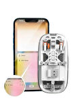 Mouse Fare Kablosuz Mouse Fare Şarjlı Bluetooth Sessiz 5 Tuşlu Şeffaf