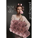 HSNET 5 Cm Bigudi Saç Bigudisi Profesyonel 12 ADET