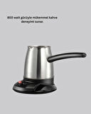 800W Paslanmaz Elektrikli Cezve Gizli Rezistans ve Ergonomik Kulp