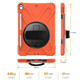 İPad Pro 10.5 Air10.5 2019 Kalem Yerli Standlı Zırh Kılıf Shockproof case-(5775