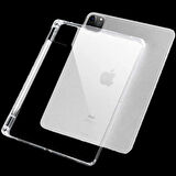 ALLY iPad Pro 12.9-inch (2021)-(2020)-(2018) Kalem Yerli Şeffaf Silikon Kılıf-(57