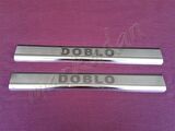 WOC Chrome Fiat Doblo Krom Kapı Eşiği 2000-2012 2 Parça Paslanmaz Çelik