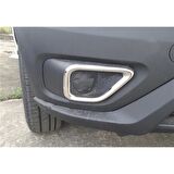 WOC Chrome Fiat Doblo Krom Sis Farı Çerçevesi 2014 Sonrası 2 Parça Paslanmaz Çelik