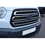 WOC Chrome Ford Transit Krom Ön Panjur 2014-2018 3 Parça Paslanmaz Çelik
