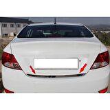 WOC Chrome Hyundai Accent Blue Krom Bagaj Alt Çıta Paslanmaz Çelik