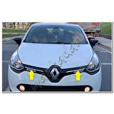WOC Chrome Renault Clio 4 Krom Ön Panjur 2012-2017 2 Parça Paslanmaz Çelik