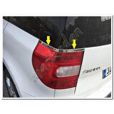 WOC Chrome Skoda Yeti Krom Stop Alt Çıtası 2010-2017 2 Parça Paslanmaz Çelik