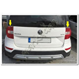 WOC Chrome Skoda Yeti Krom Stop Alt Çıtası 2010-2017 2 Parça Paslanmaz Çelik