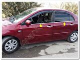 WOC Chrome Toyota Corolla Sedan Krom Cam Çıtası 2002-2006 4 Parça Paslanmaz Çelik