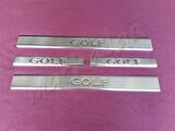 WOC Chrome VW Golf 5 Krom Kapı Eşiği 2004-2009 4 Parça Paslanmaz Çelik